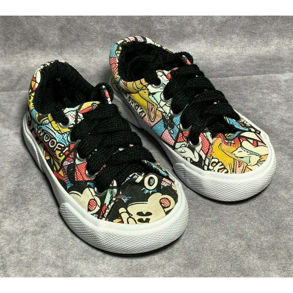 Disney Parks Mickey Mouse & Friends Sneakers 5 / 6 Toddler Comic Strip Pattern
